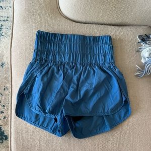 Blue Free People Athletic Shorts - The Way Home Shorts